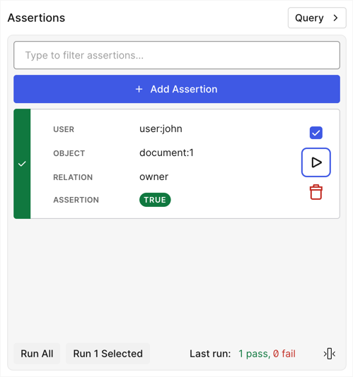 Assertion pass