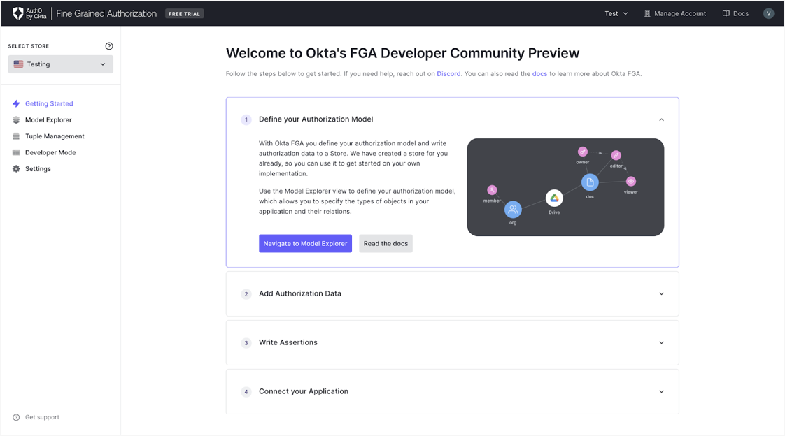 Dashboard overview