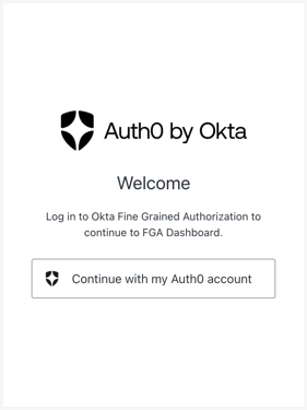 Login screen