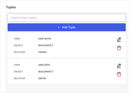 Verified tuple